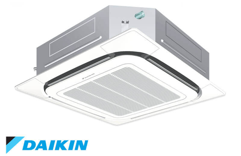 Điều H&ograve;a &Acirc;m Trần Cassette Daikin 1 Chiều 18.000BTU (FCNQ18MV1/RNQ18MV19) Điều Khiển Kh&ocirc;ng D&acirc;y (BRC7F633F9+BYCP125K-W18)
